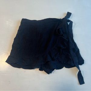Black Ruffle Skort
